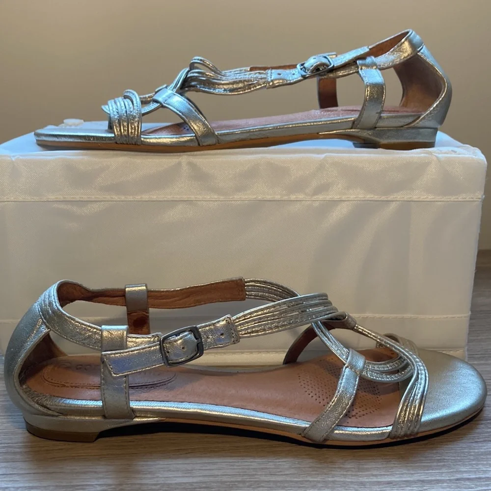 Corso Como leather sandals Future silver 7,5